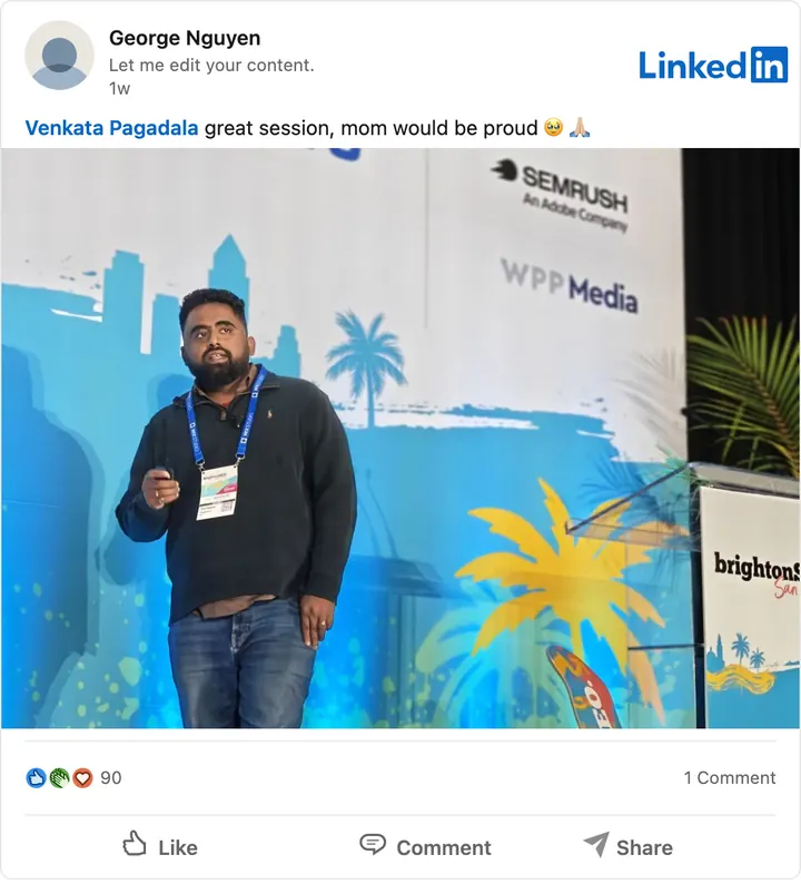 George Nguyen's LinkedIn post of Sep 15, 2026
